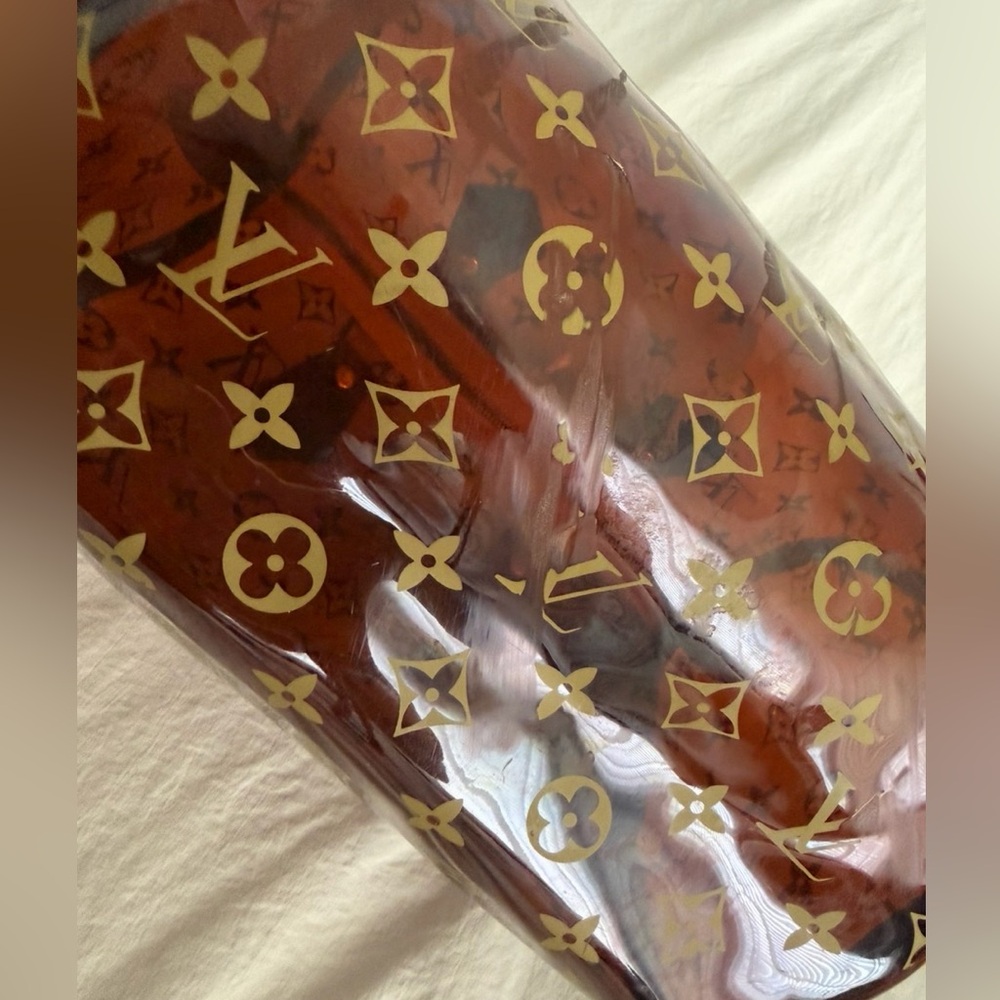 👑✅PRICE FIRM✅ Fashion Plastic PVC Monogram Speedy Bag Hand Bag Style Purse - Picture 14 of 17